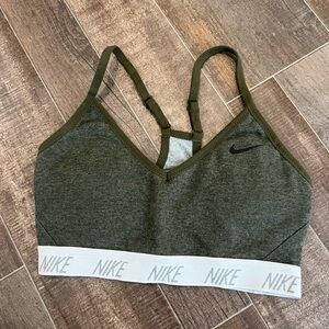 Nike Olive Heather Sports Bra
